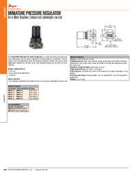 Thumbnail of document Data Sheet - MPR Miniature Pressure Regulator